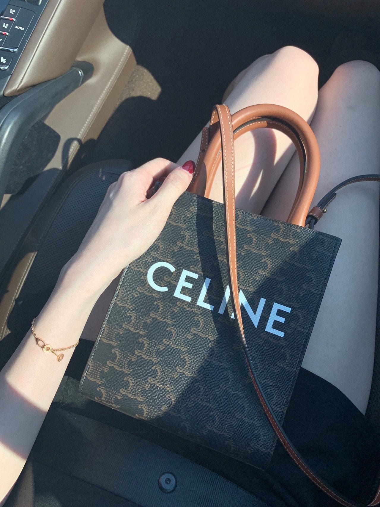 熱銷款 Celine Mini Cabas 棕色老花