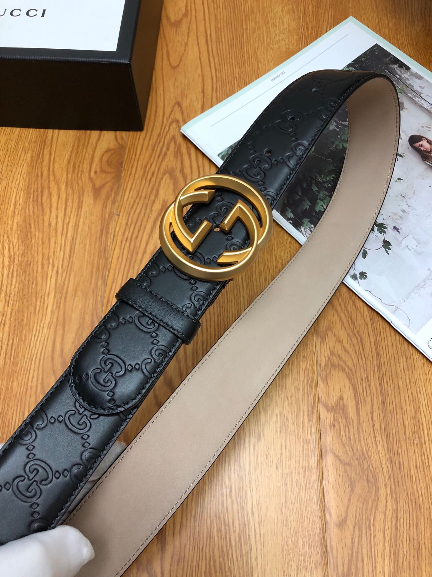 古G家-皮帶-3.8cm-男款