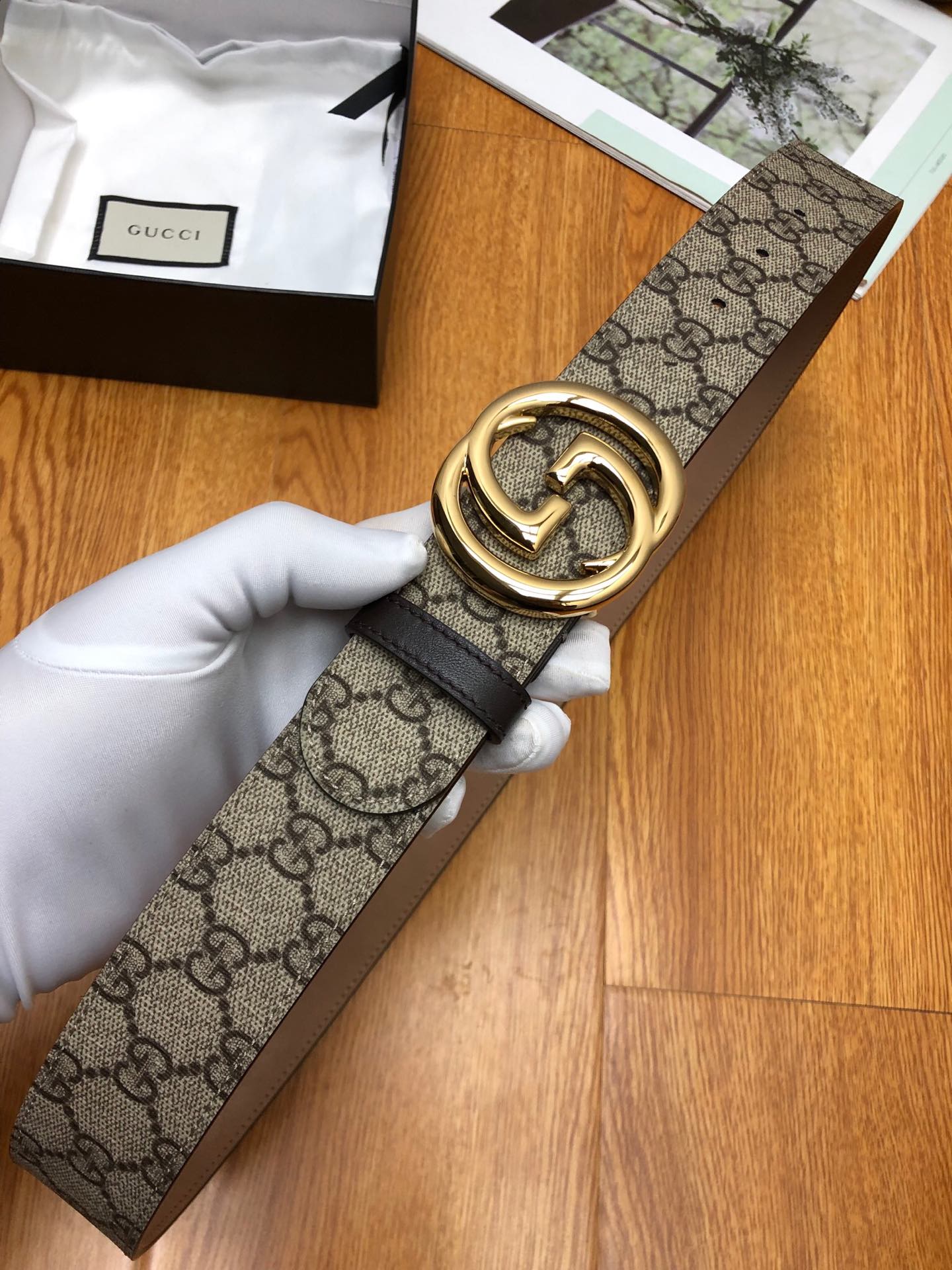 古G家-皮帶-3.8cm-男款