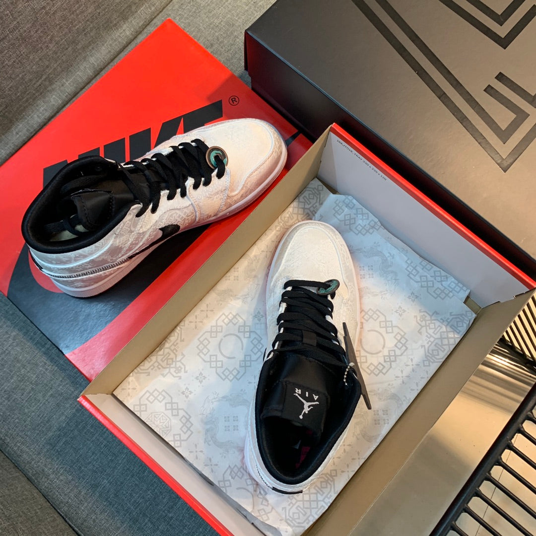 N1K-Air Jordan AJ1 高筒板鞋 休閒鞋 白色