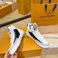 LV鞋-LV Trainer 高筒 運動鞋休閒鞋 灰白款