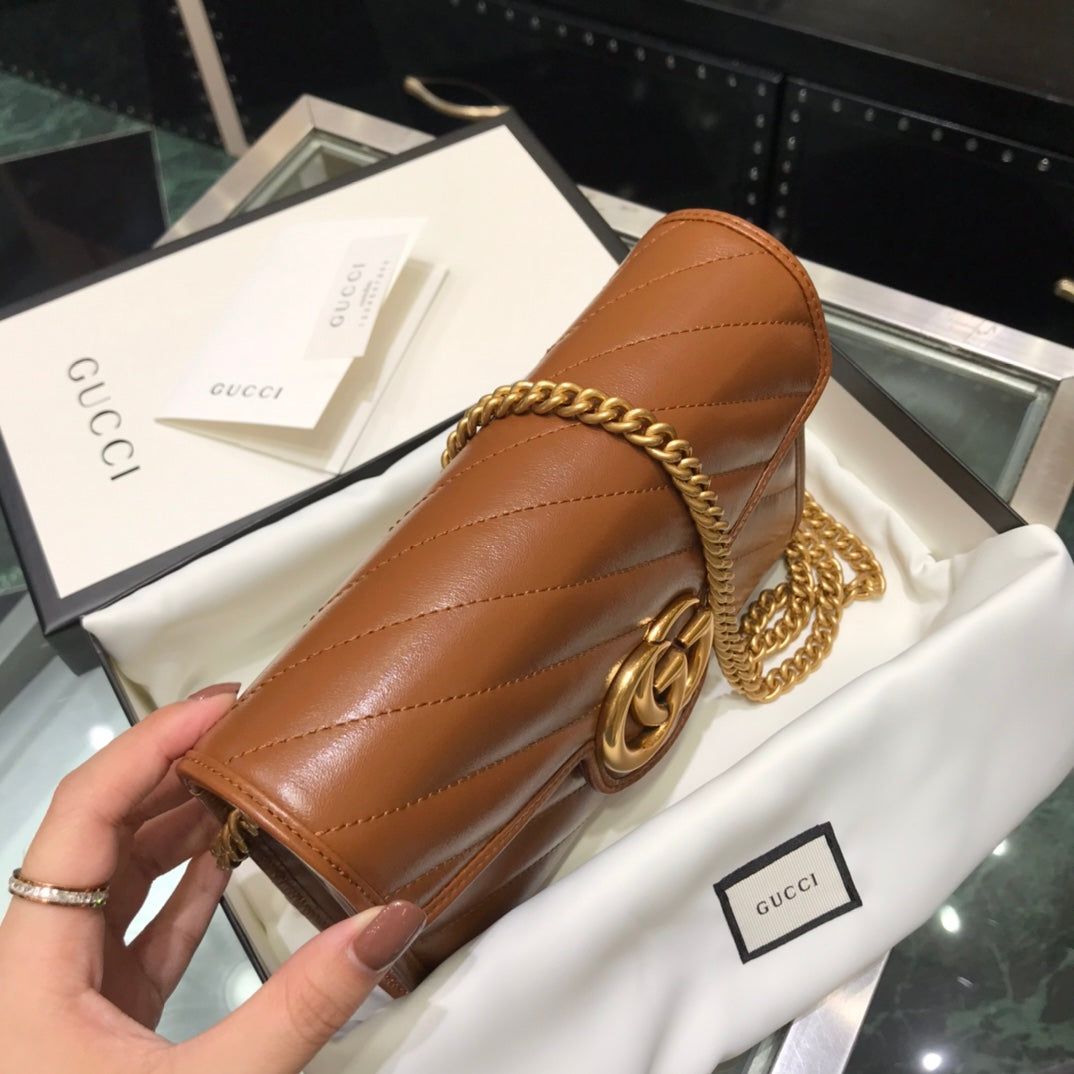 古G家-Marmont-焦糖色 WOC
