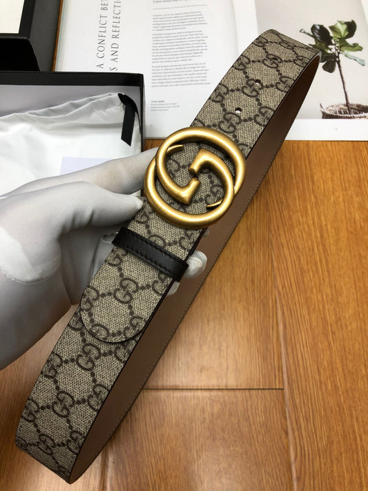 古G家-老花皮帶-3.8cm-男款