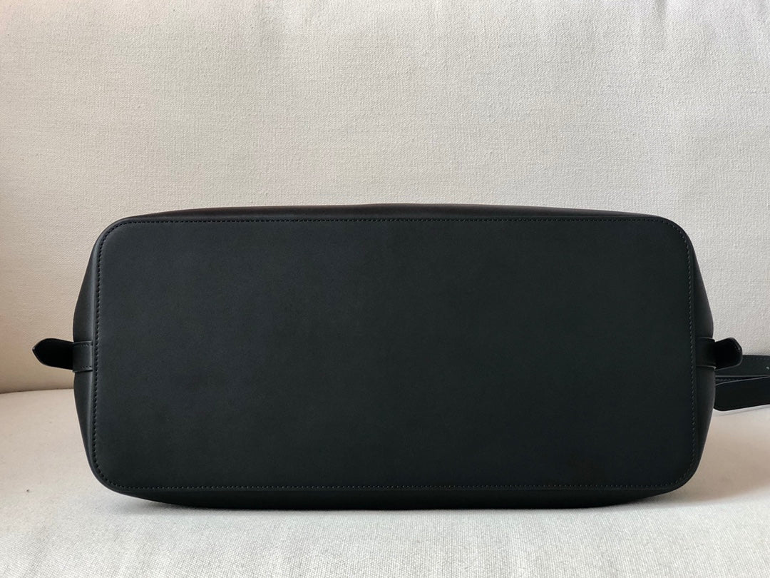 Celine Cabas de France 中號手袋-黑色布