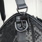 Lou-Keepall 50 旅行袋 老花刺繡圖黑色