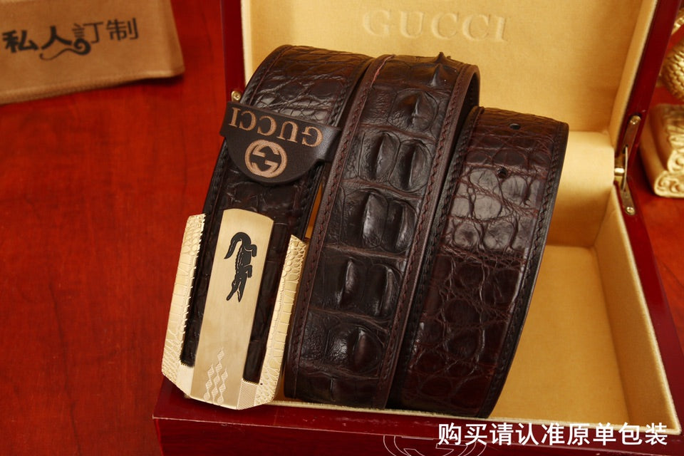古G家-皮帶-3.8cm-男款