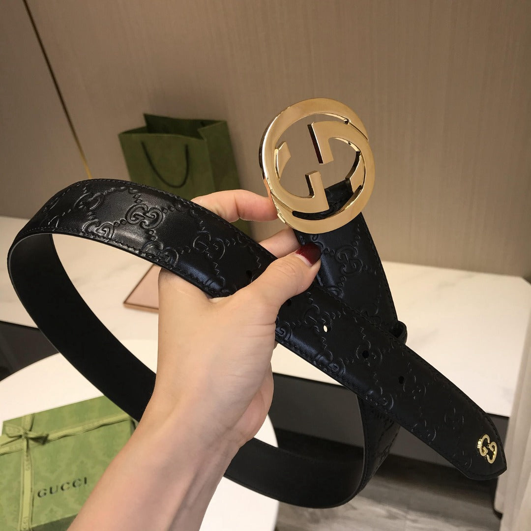 古G家-皮帶-4.0cm-男款