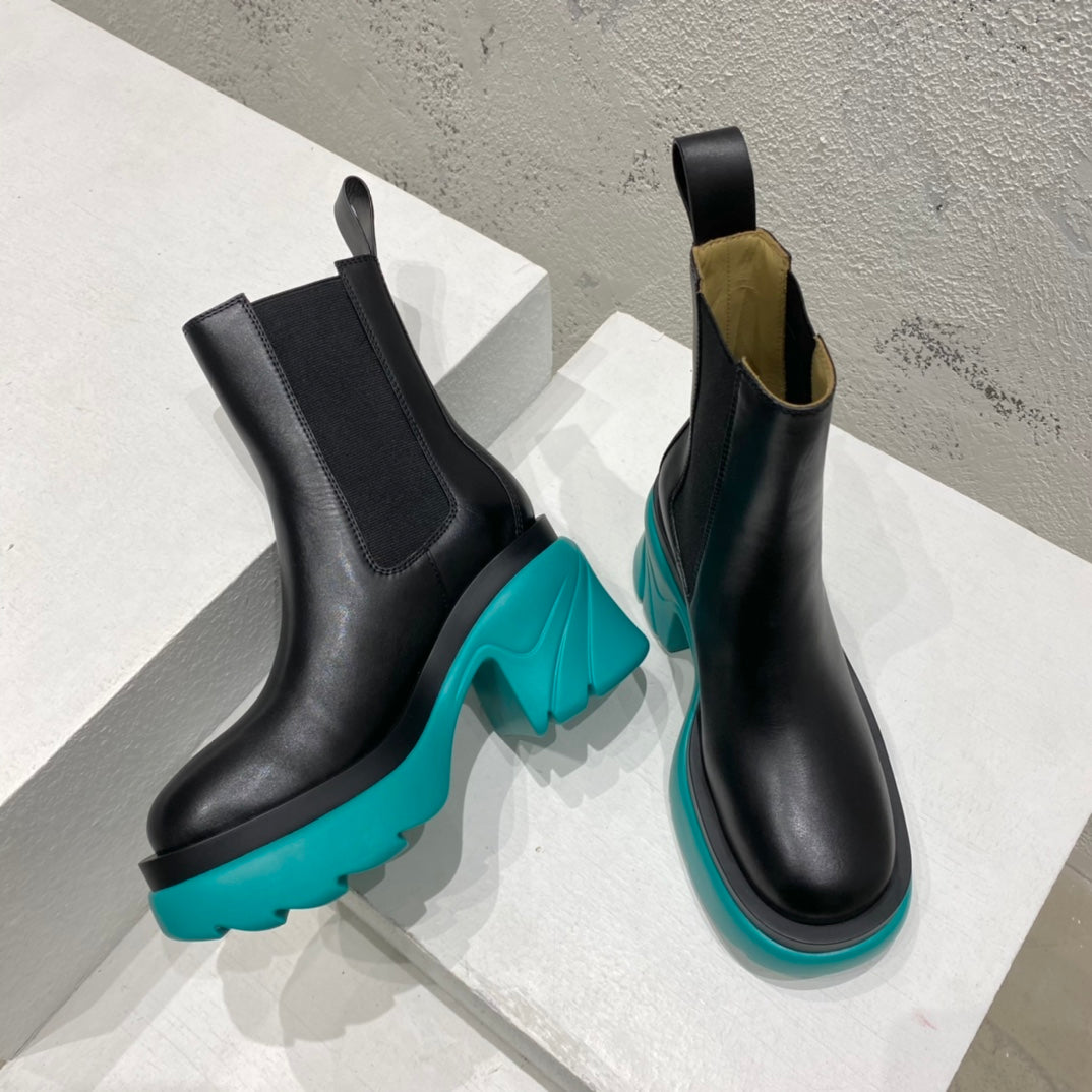 B編織-22ss 厚底中筒靴（35-39，40-41可訂製）