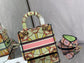 Dior Lady D-Lite手袋-24cm-多色花朵