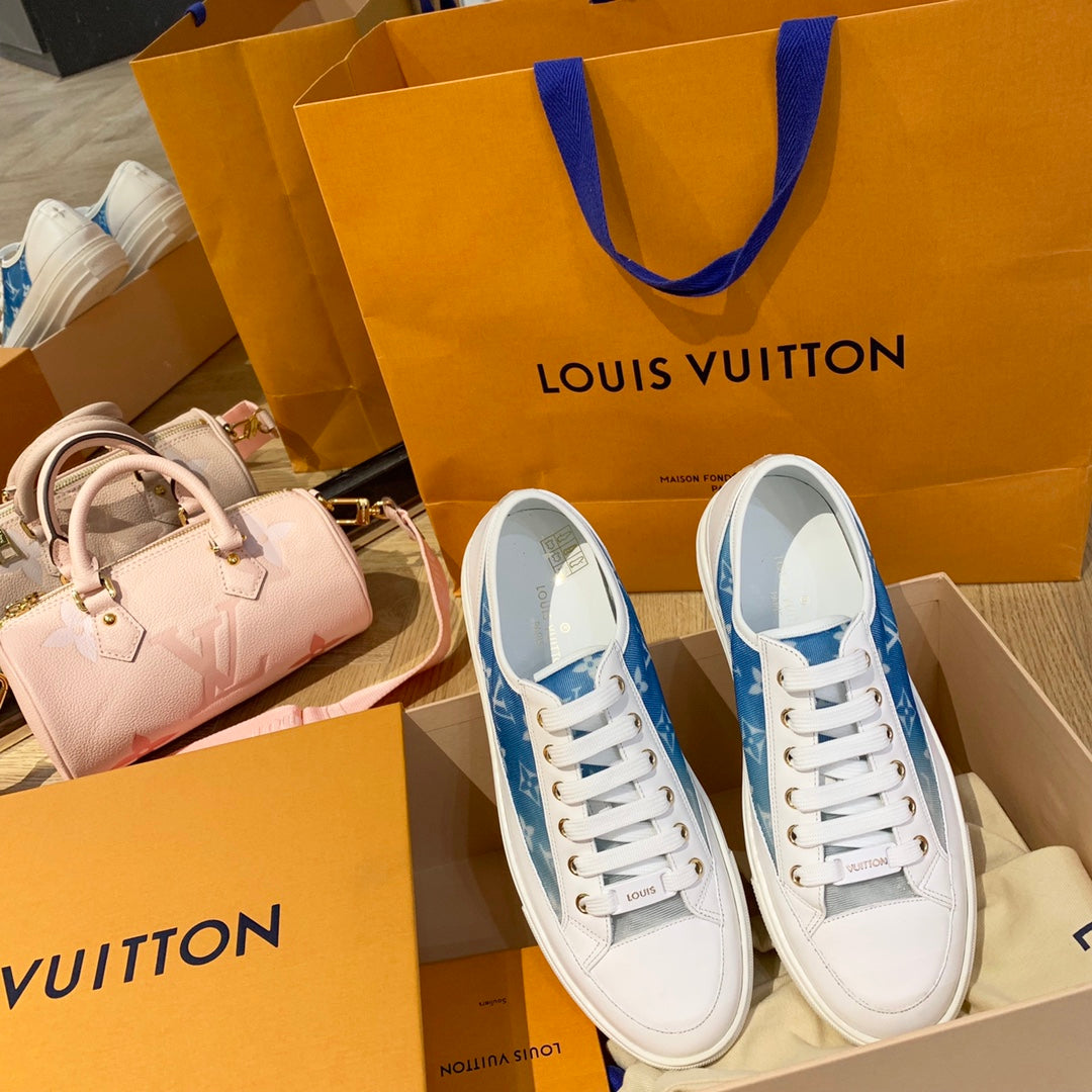 LV鞋-LV Charlie 2022春 低筒 藍色