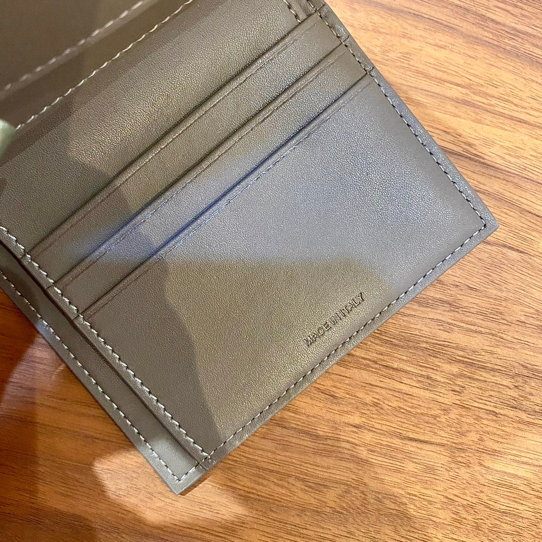 Celine STRAP 小號粒面三折短夾
