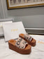Chloe鞋-Chloe Woody Wedge Mule 厚底拖鞋