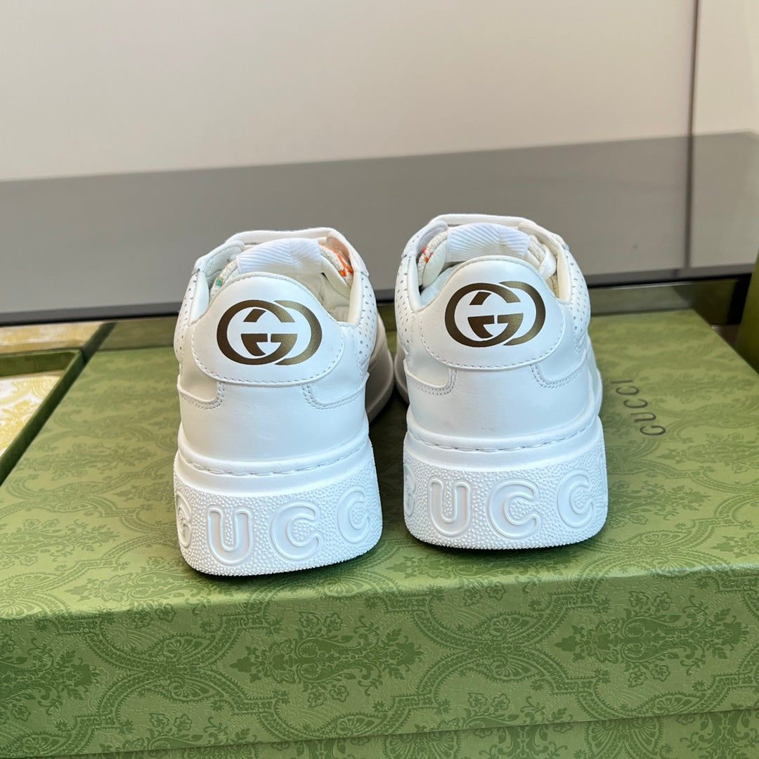 古G家-2022秋冬新款 刺繡小白鞋
