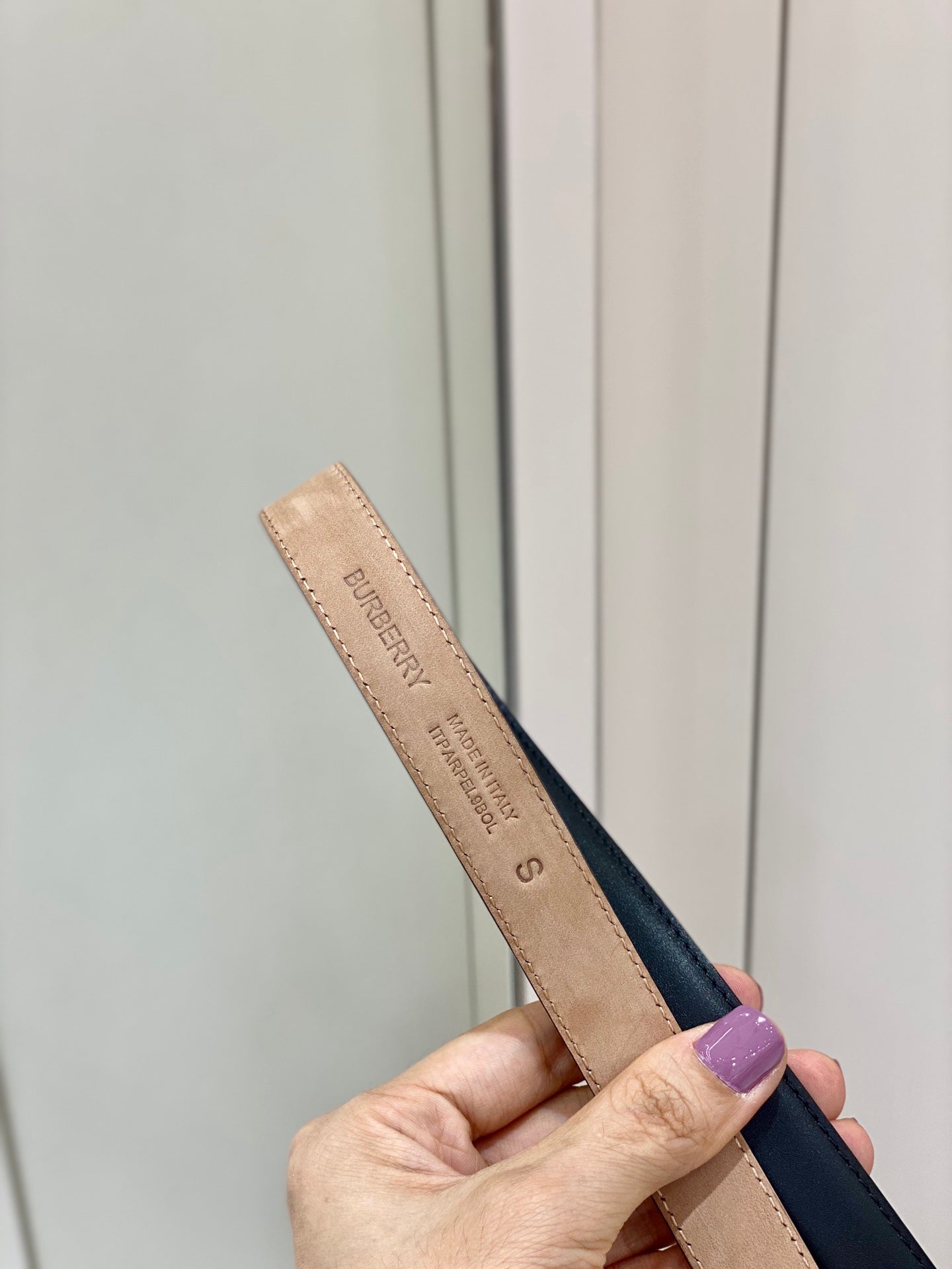 巴B家-黑色皮帶-2.0cm