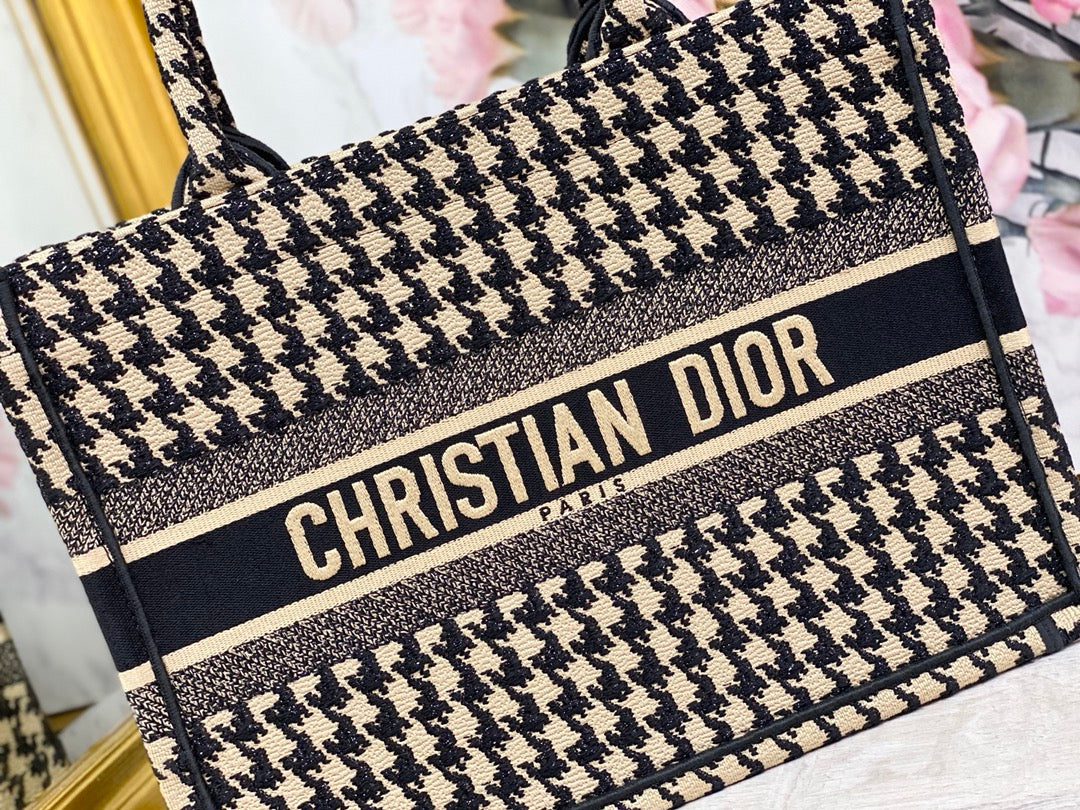 Dior Book Tote-小號36.5cm-千鳥格