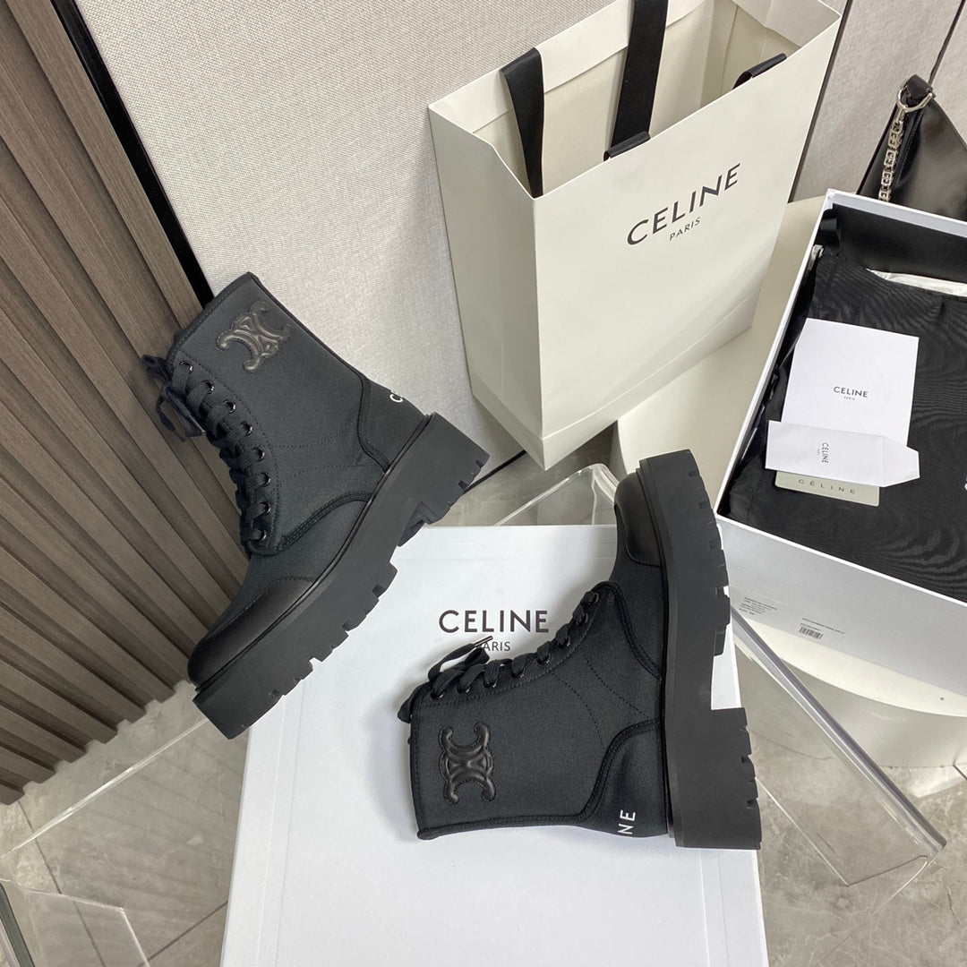 賽C家-布面厚底馬丁靴 跟高5cm（尺碼35-39，40訂製）