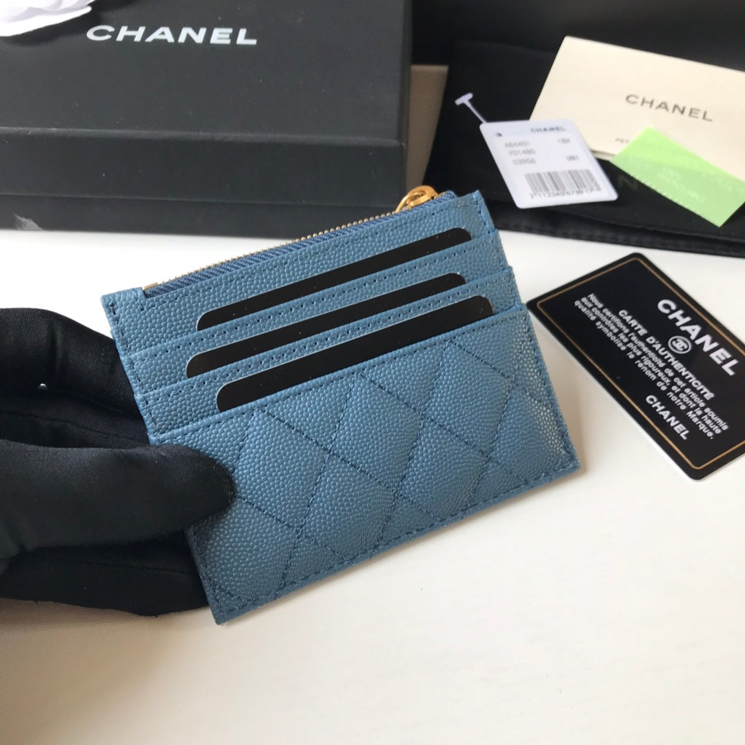 Chanel 拉鍊卡包-扁卡包