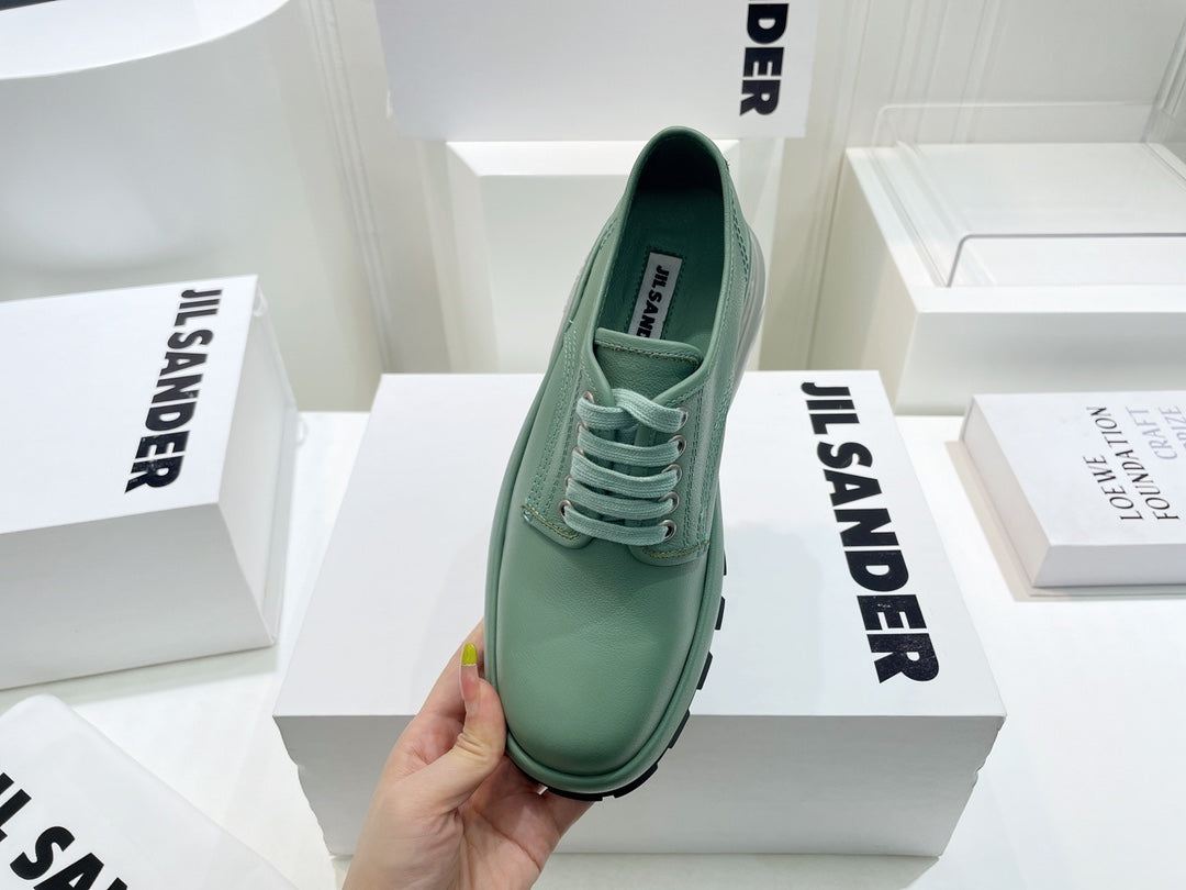 Jil sander-2022秋冬 爆休閒系列 厚底透明跟低幫休閒鞋 情侶款