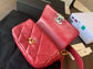 Chanel 19Bag系列腰包-紅色