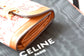 Celine 小號TRIOMPHE刺繡織-狐狸紅
