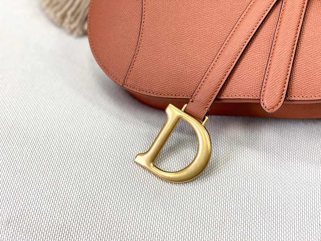 Dior Saddle 馬鞍包-平紋-大號深古銅色-25.5cm