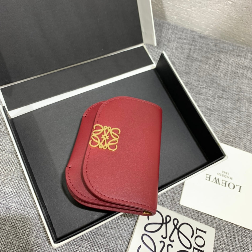 Loewe Goya 系列絲綢小牛皮卡包