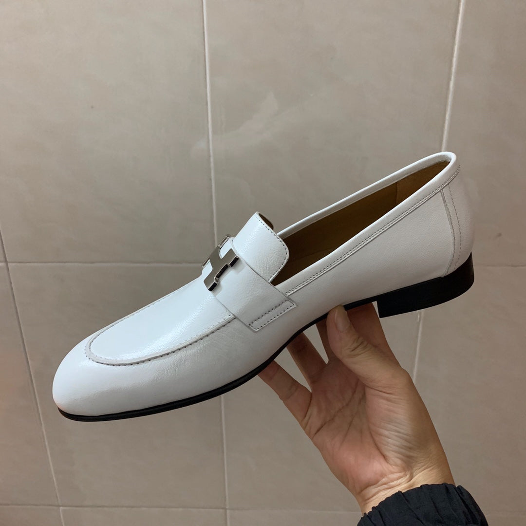 Her-平底鞋 皮鞋 白色