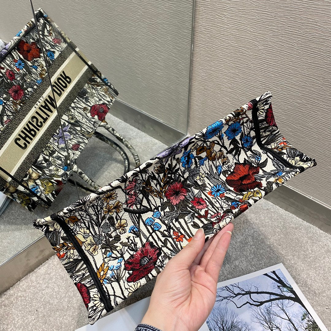 Dior Book Tote-小號36.5cm-月季花系列