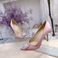 Manolo Blahnik-尖頭 高跟鞋 細跟鞋 粉色