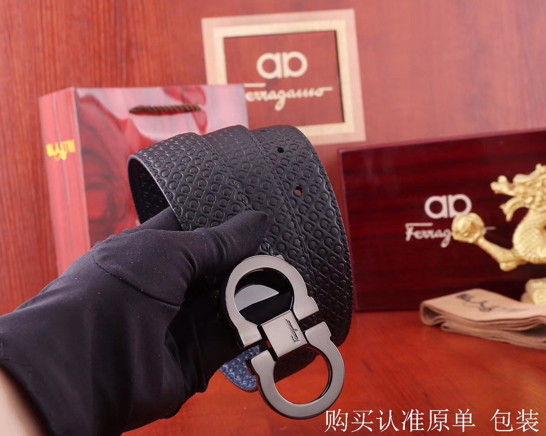 SF菲拉格-皮帶-3.4cm-男款