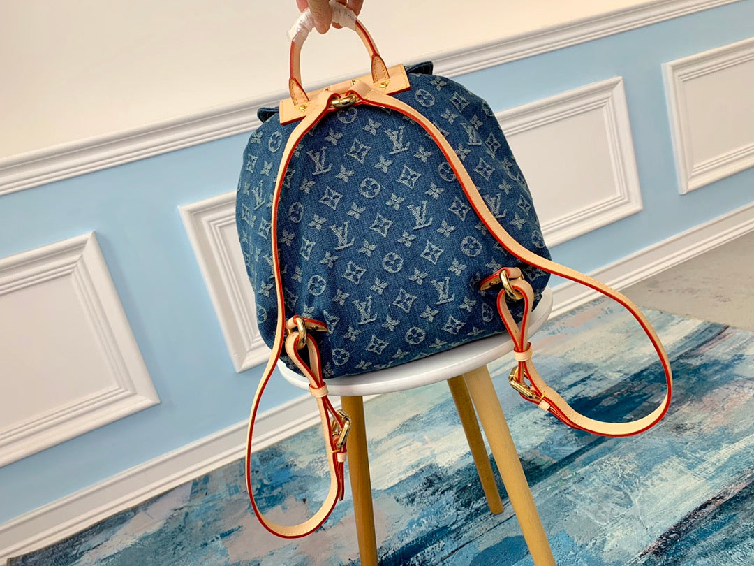 M44460 路L家-牛仔後背包 中古絕版限量款