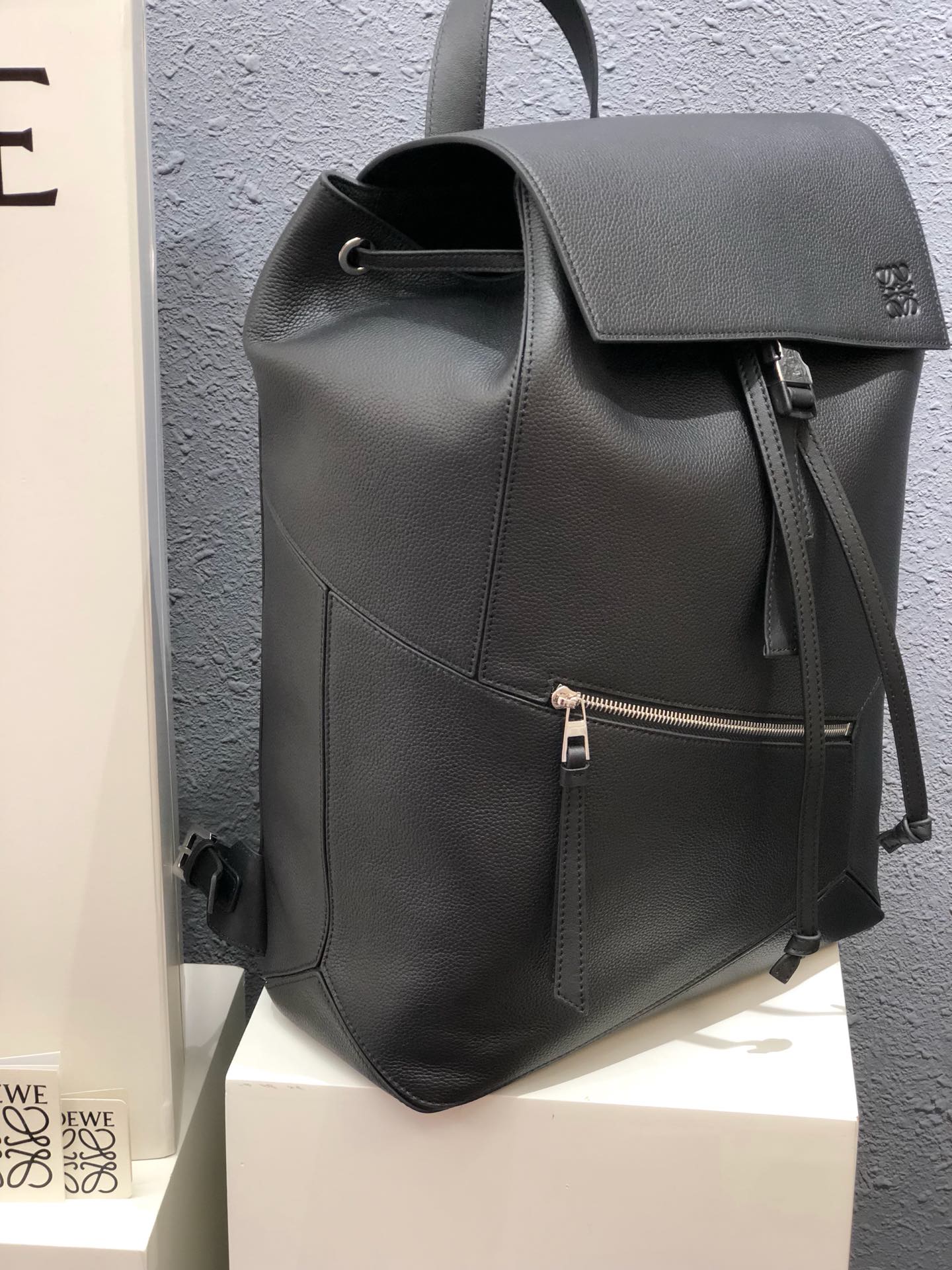 羅L威-男士 Puzzle Backpack 後背包 小牛皮
