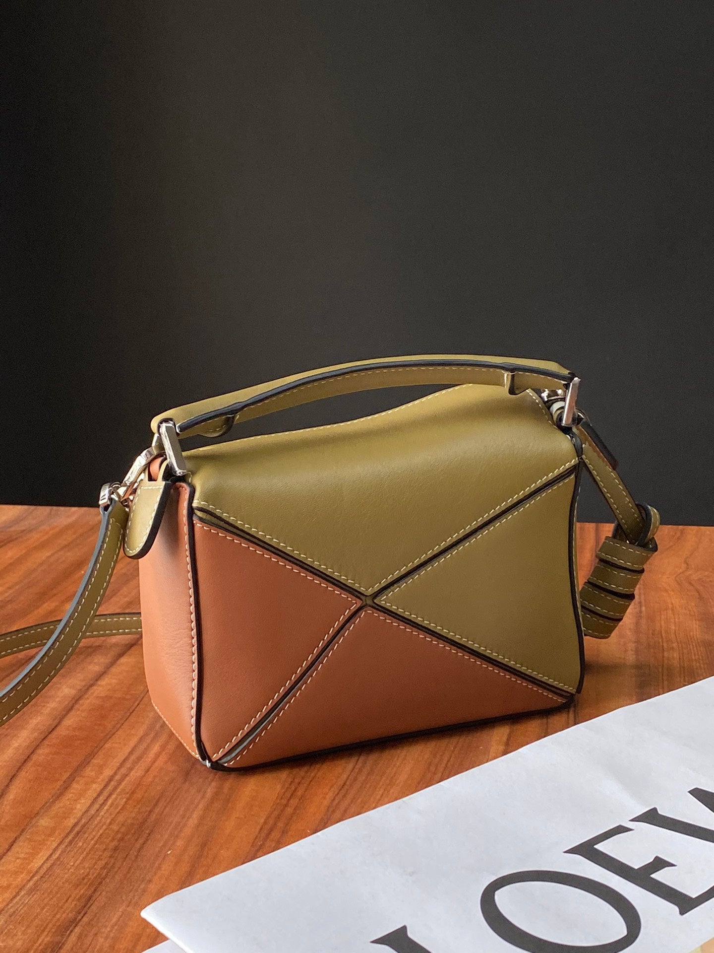 羅L威-Puzzle bag mini 小牛皮