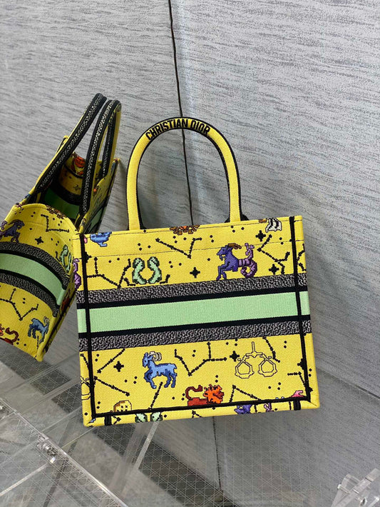迪D家 Book Tote-小號26.5cm-七夕情人節限定 黃色