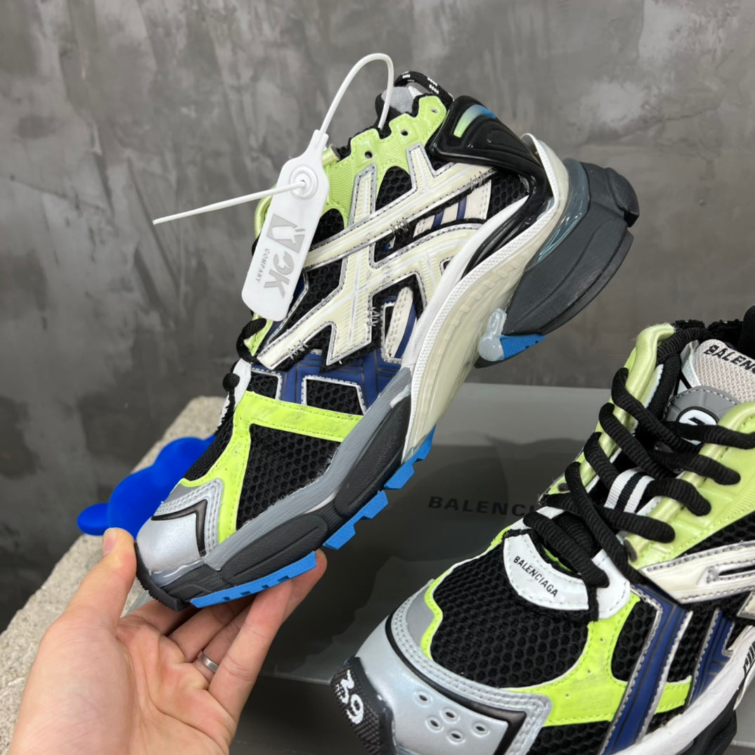 巴黎世-Runner運動鞋 男女同款 螢光黃