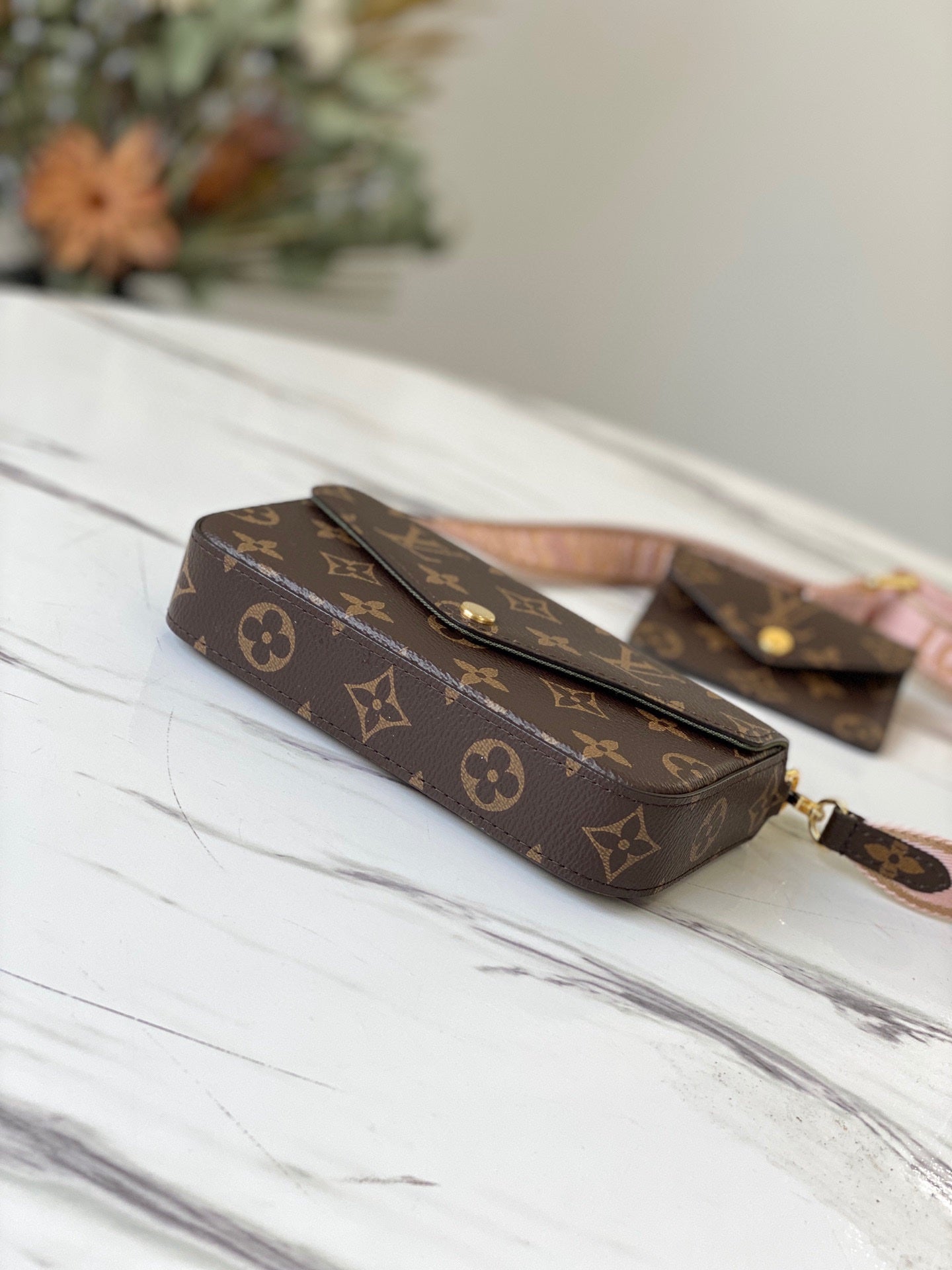 LV M80091 粉色三件套 MULTI POCHETTE FéLICIE 三合一