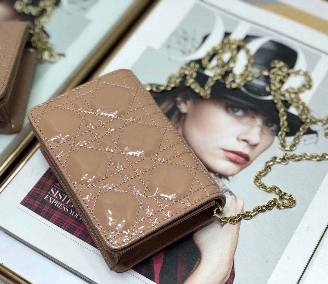 Dior Lady Dior Nano 鏈條卡包／腰包