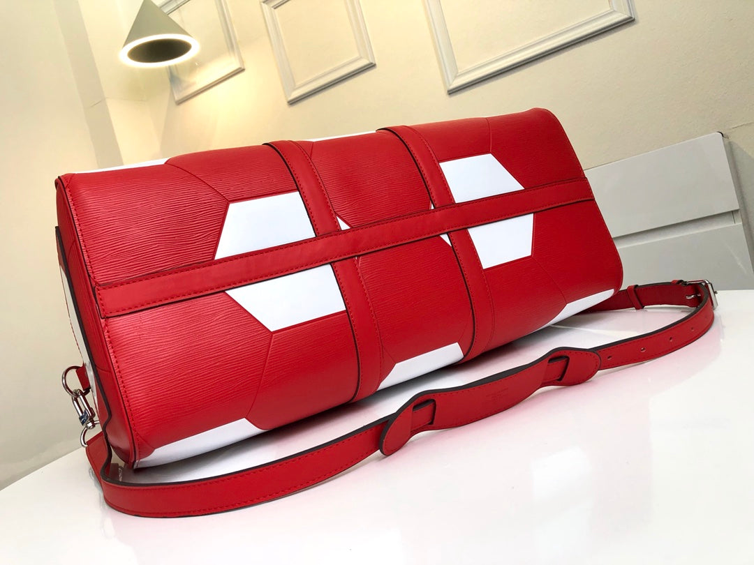 Lou-Keepall 50旅行袋 紅色