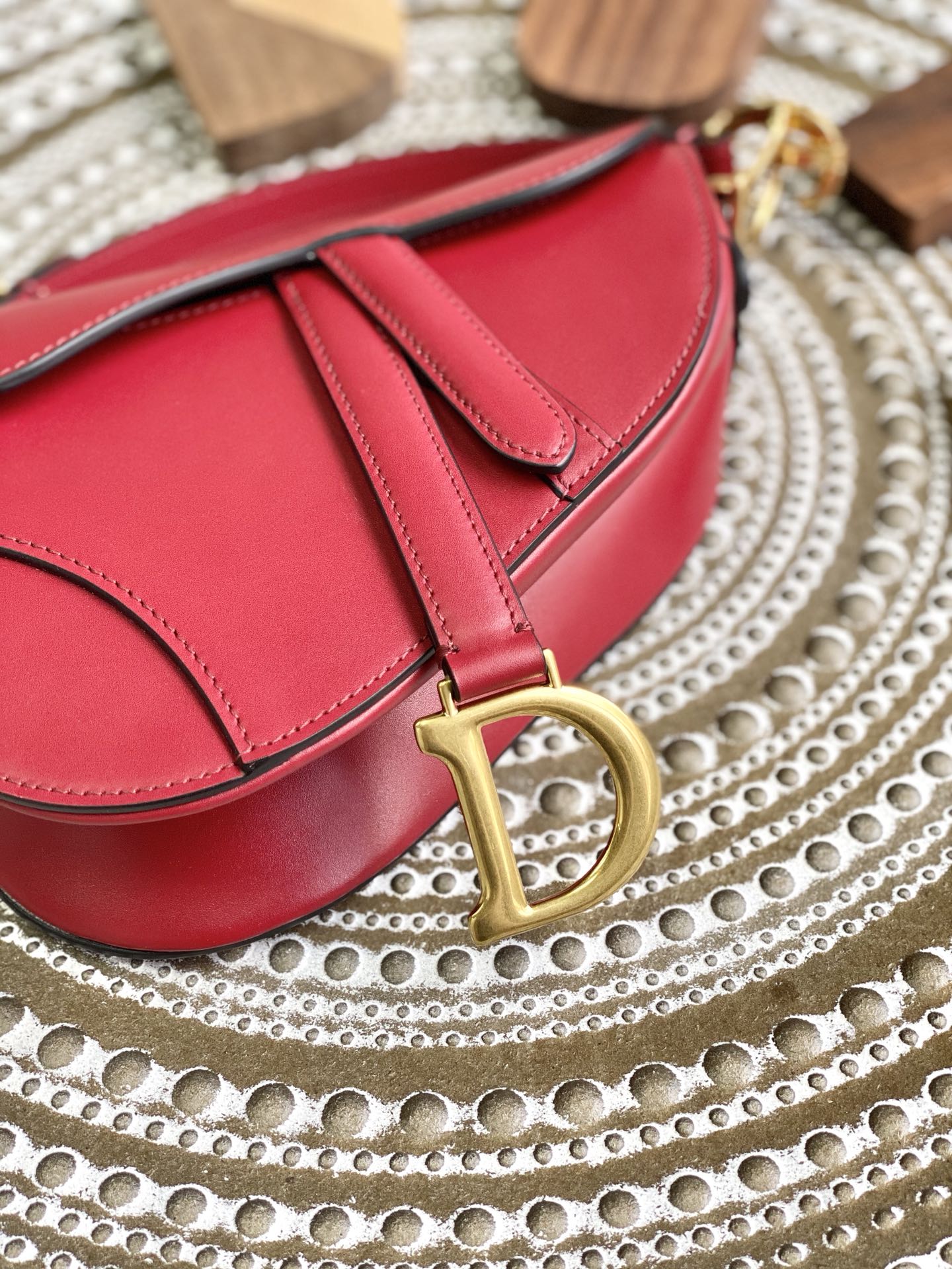 Dior Saddle 馬鞍包-平紋-小號大紅色-19.5cm