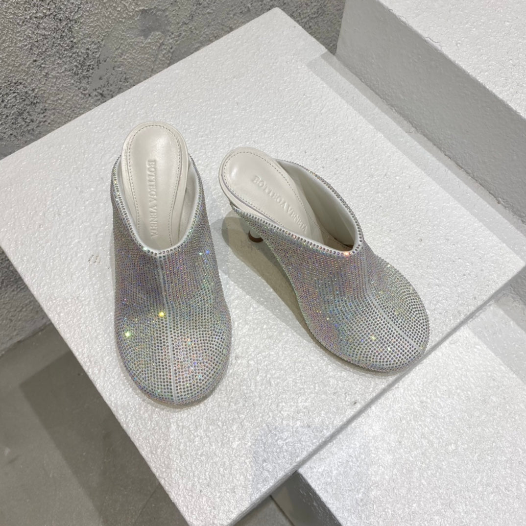 B編織-22S官網秋冬新品 高跟鑽拖 (35-39，40-42可訂製）