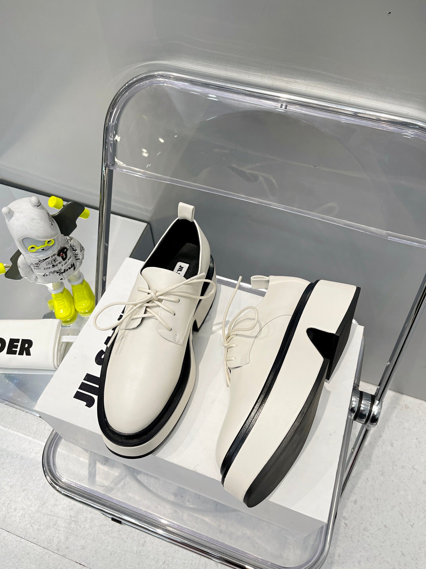 Jil sander-2022秋冬新款 淺口繫帶單鞋