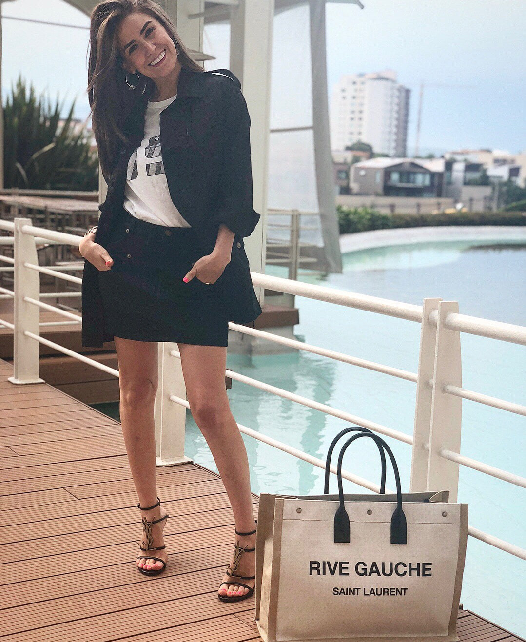 聖Y羅-Rive Gauche Tote Bag 左岸購物袋 黑色