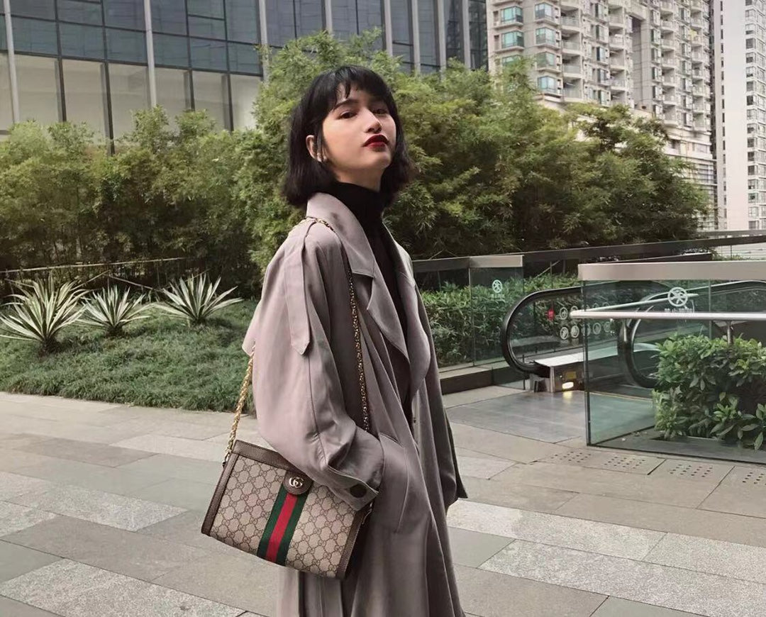 古G家-經典鏈條包-上身效果