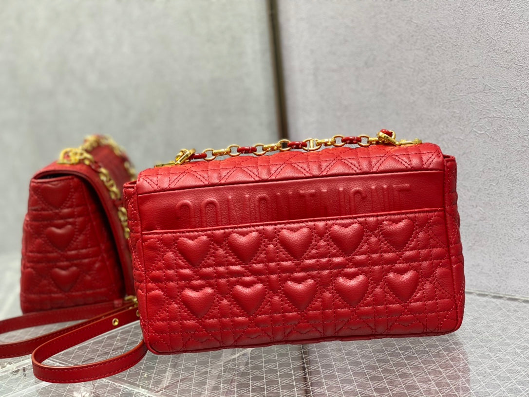 Dior-Caro 愛心七夕系列 中號 紅色