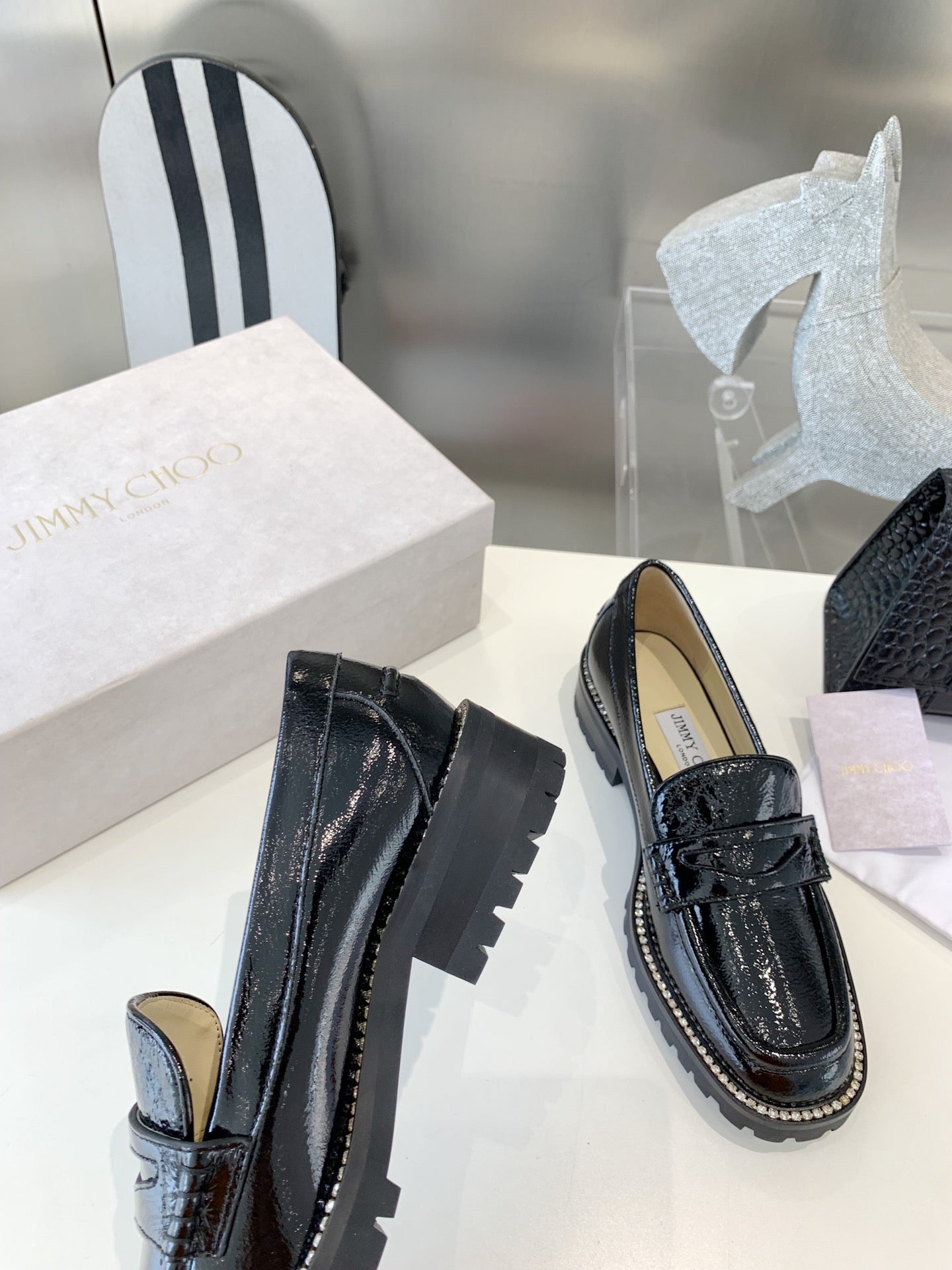 JC傑米-2023春夏新款 亮鑽樂福鞋