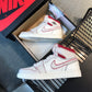 N1K- Air Jordan AJ1高筒板鞋 休閒鞋 白紅色