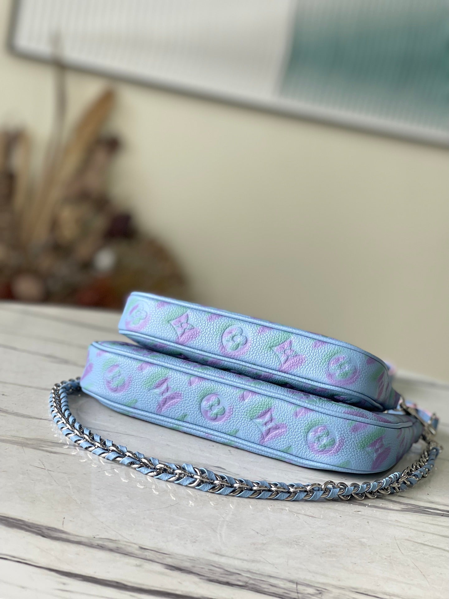 M46093 路L家-Multi Pochette Accessoires 手袋 藍色
