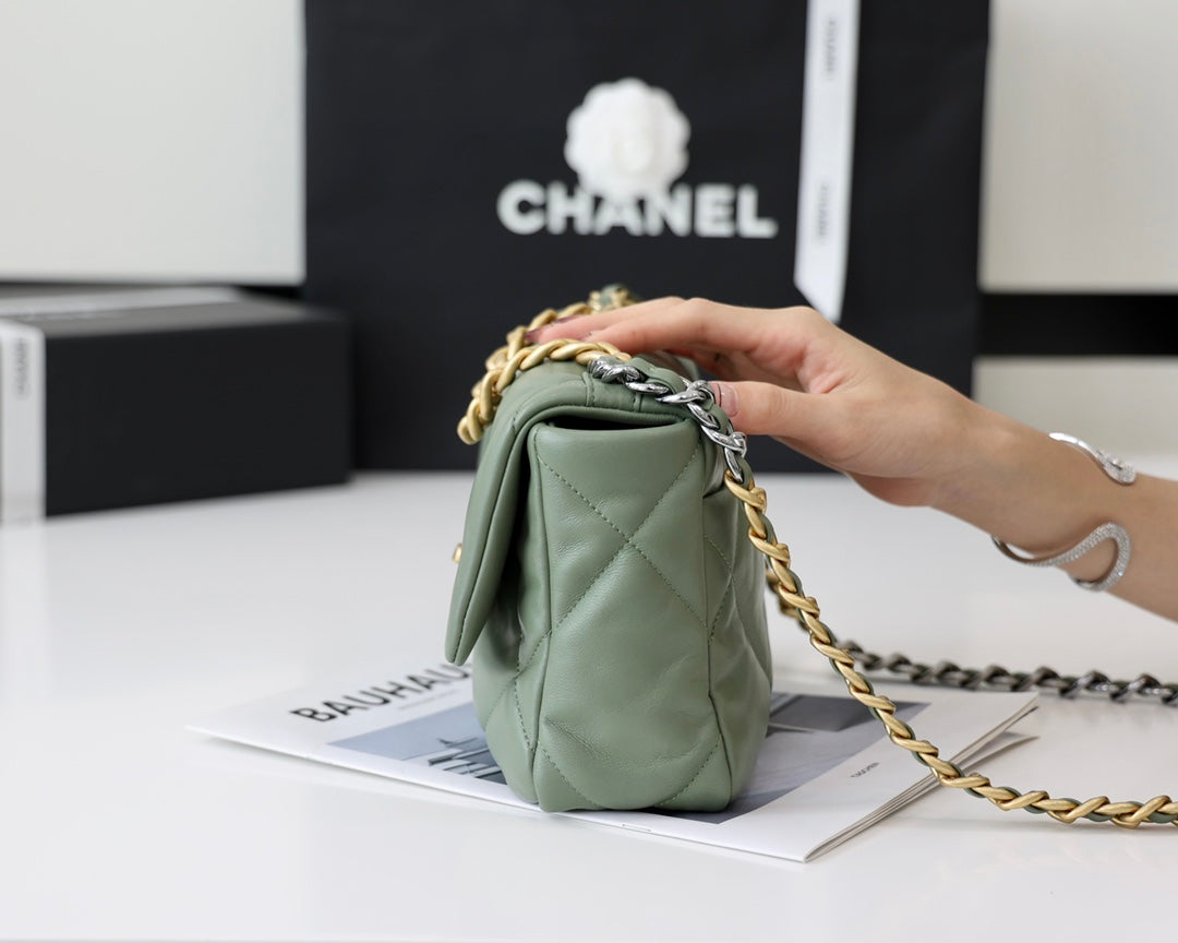 小香家-19Bag 抹茶綠色金扣 小號