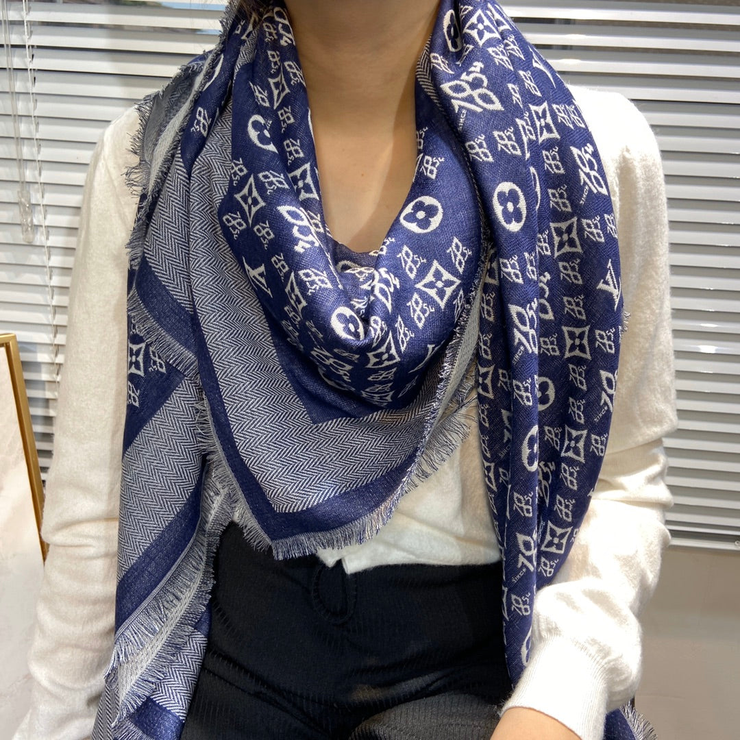 路L家-Monogram披肩-142.5cm