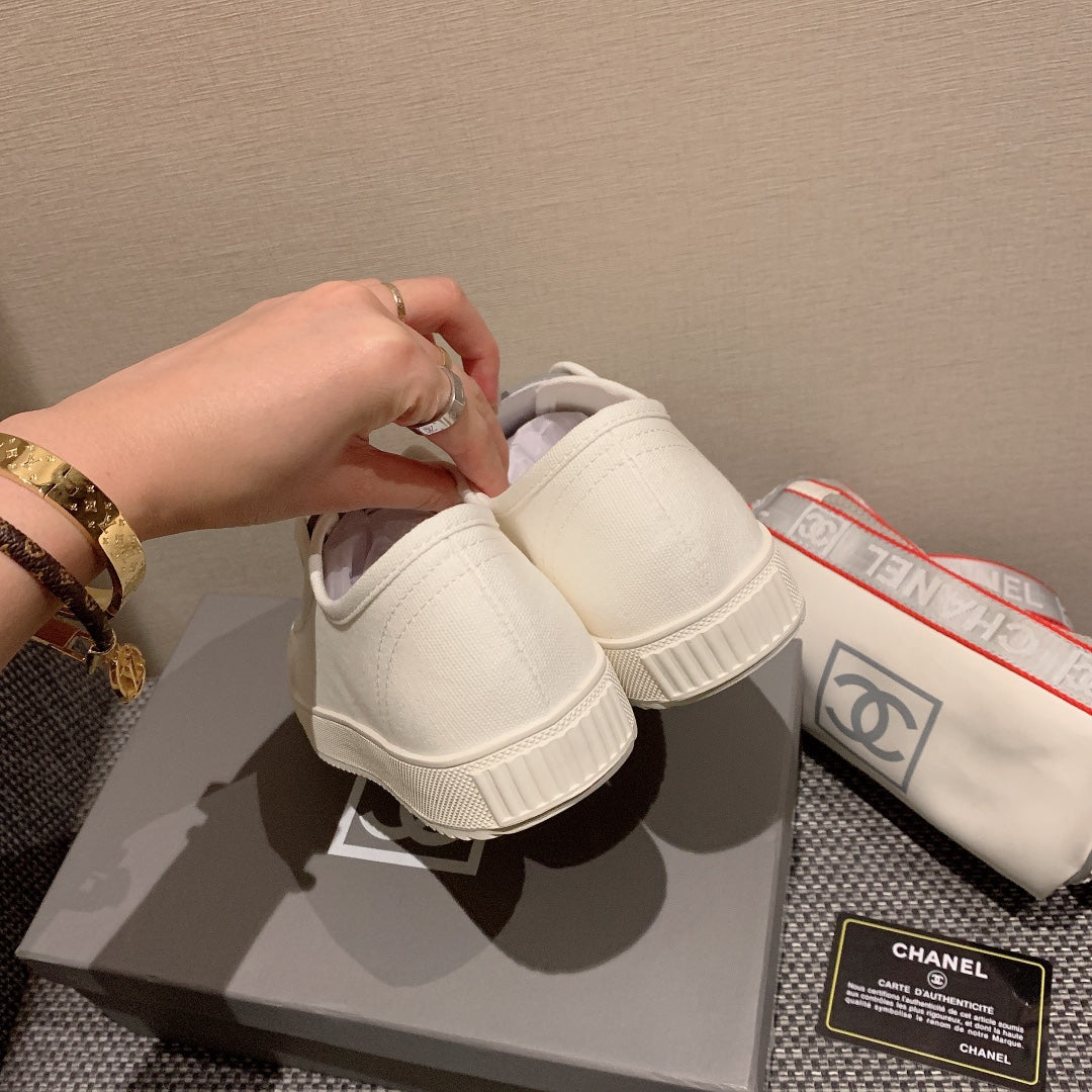 小香家-vintage 中古帆布鞋 白色